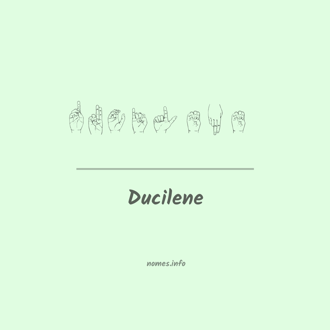 Ducilene em Libras