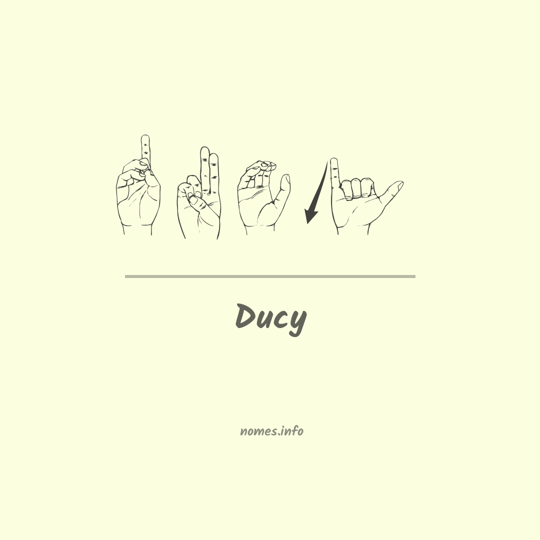 Ducy em Libras