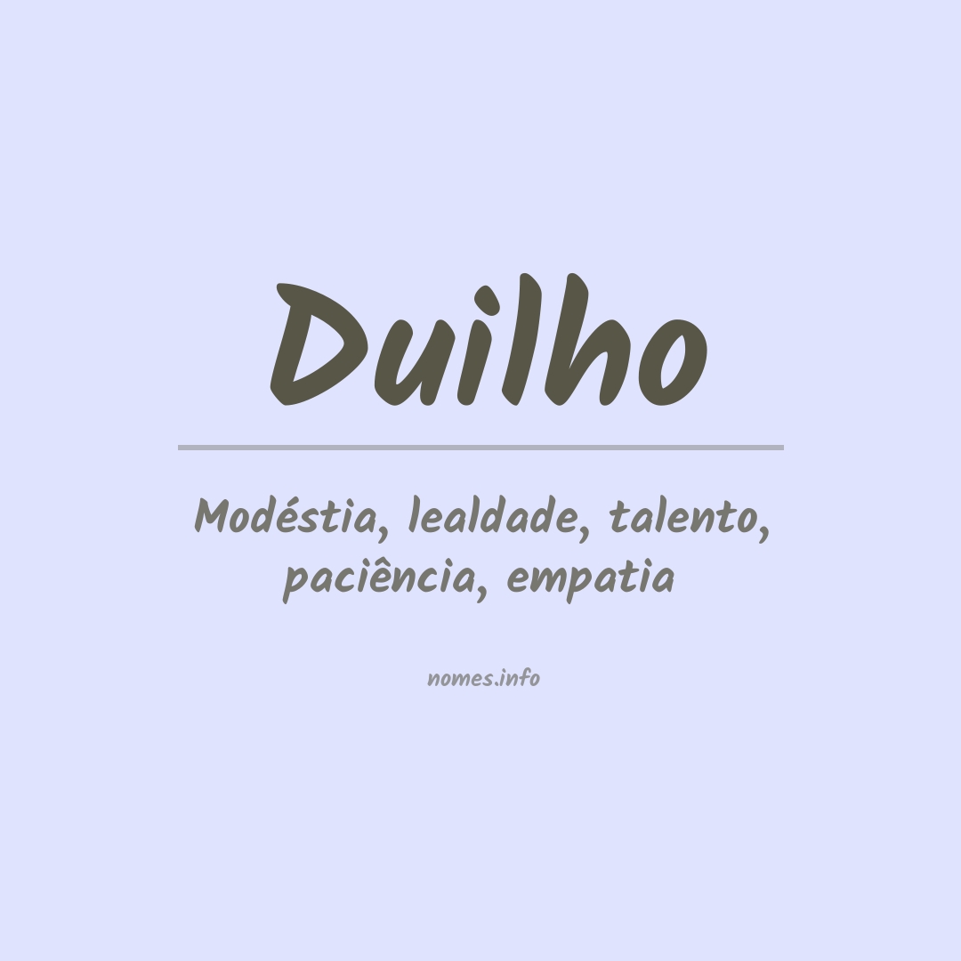 Significado do nome Duilho