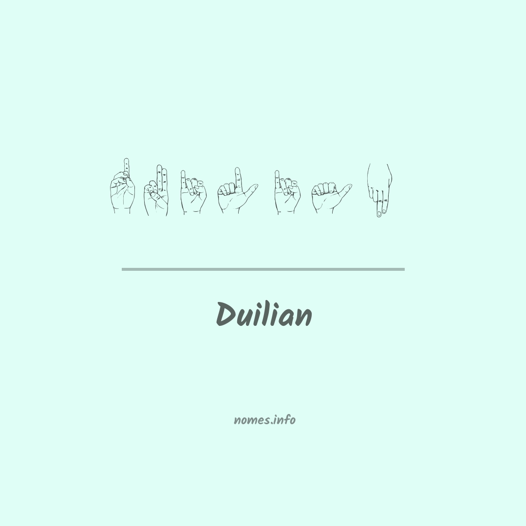 Duilian em Libras