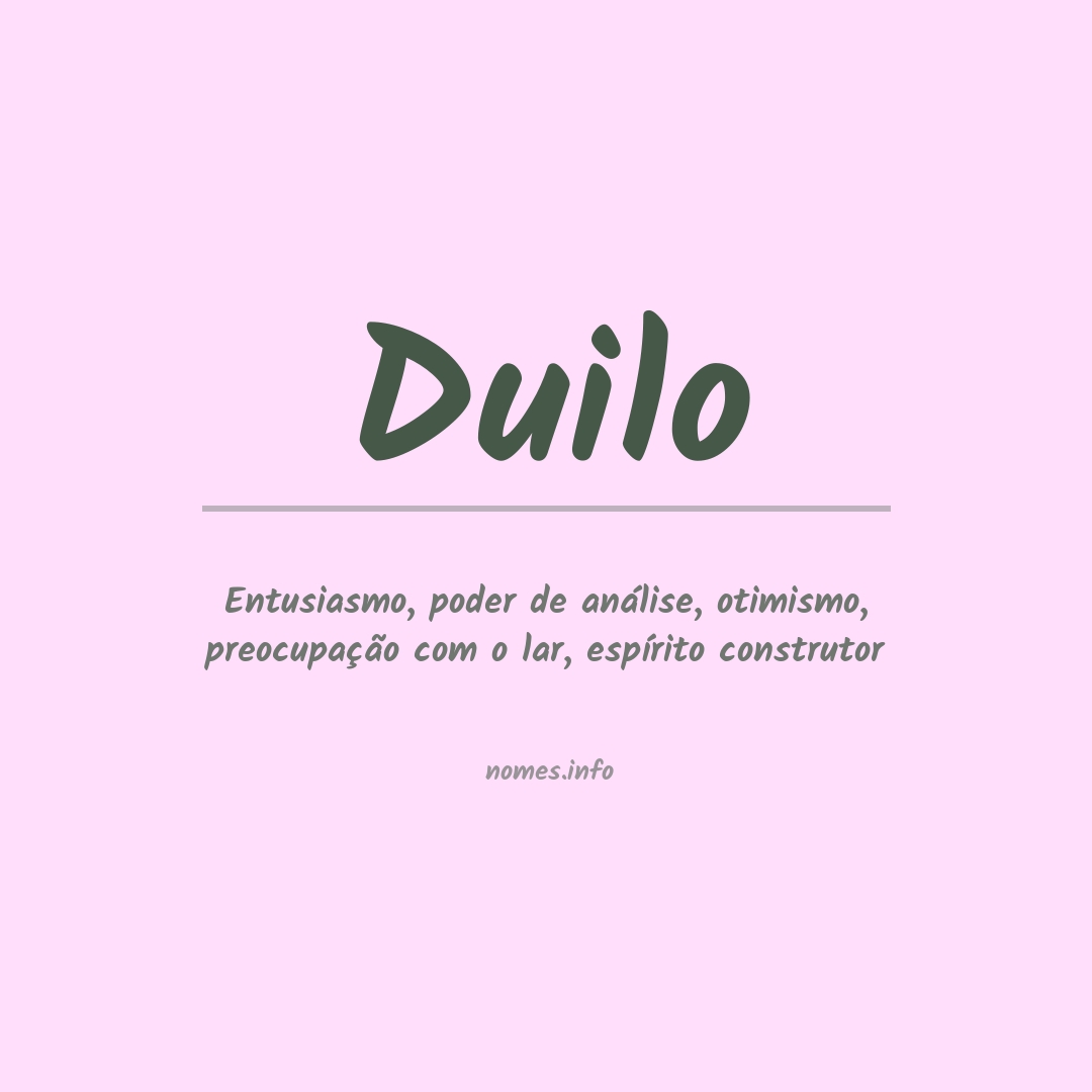 Significado do nome Duilo