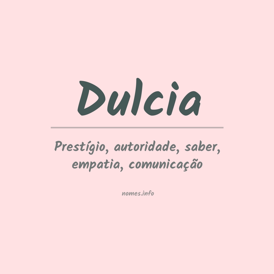 Significado do nome Dulcia