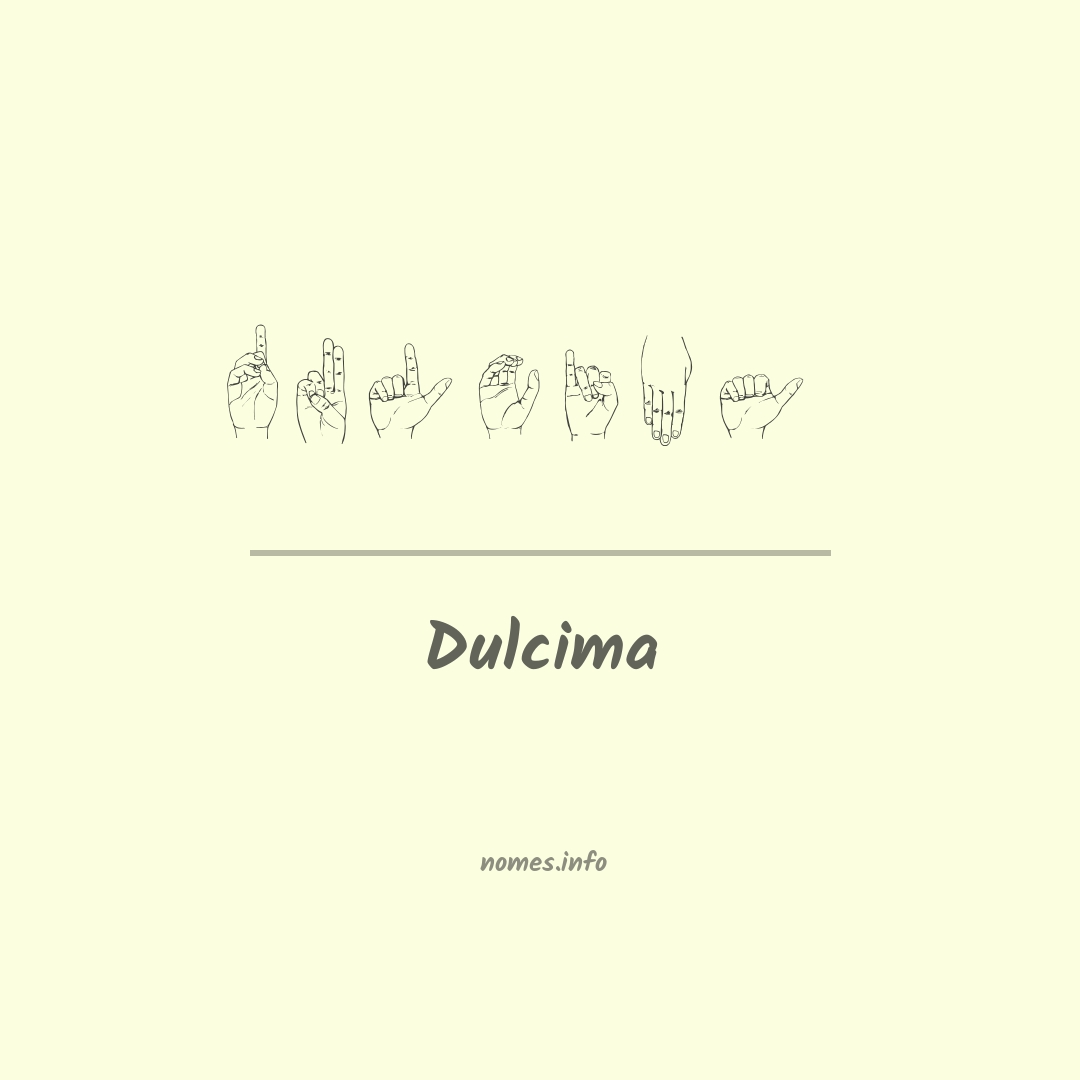 Dulcima em Libras
