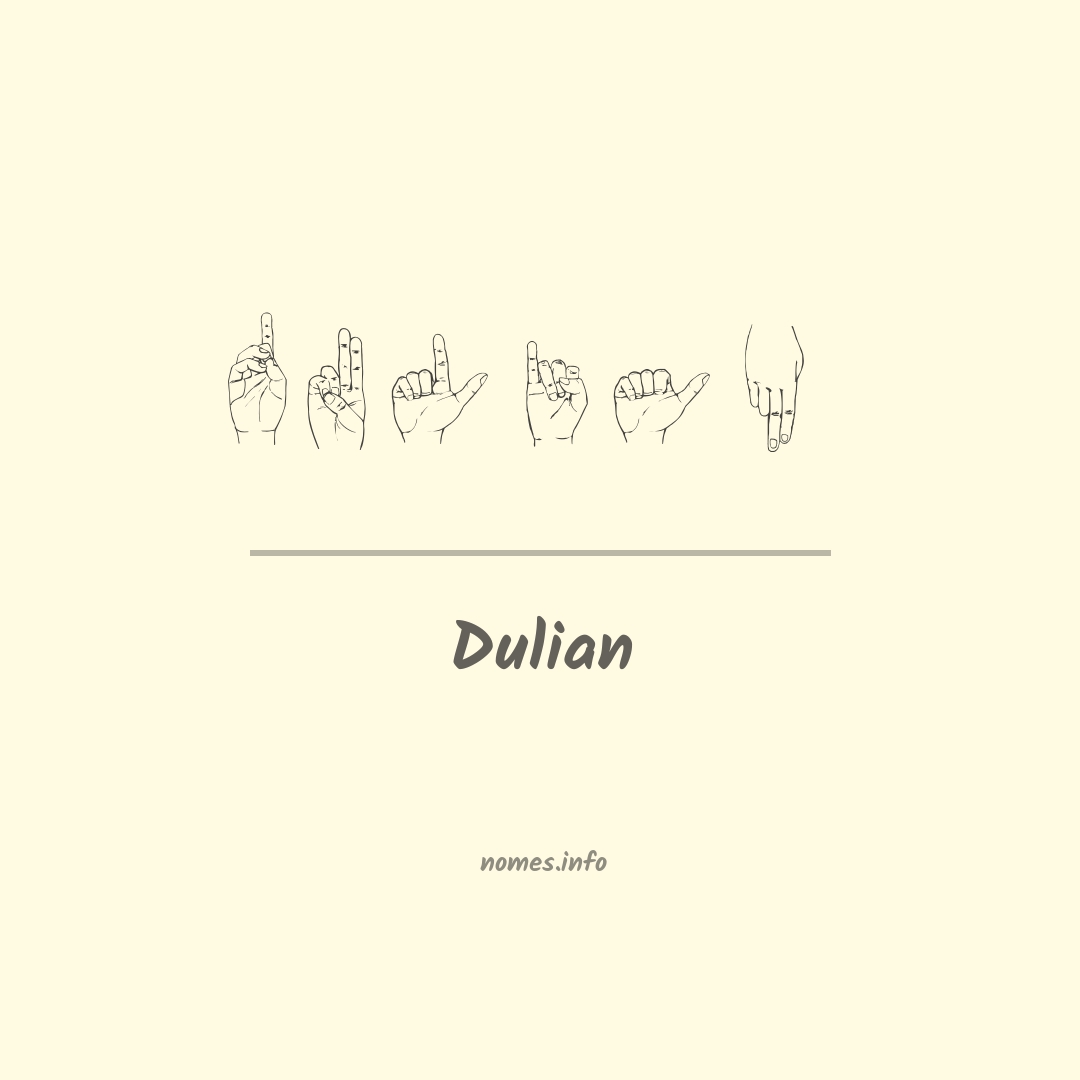 Dulian em Libras