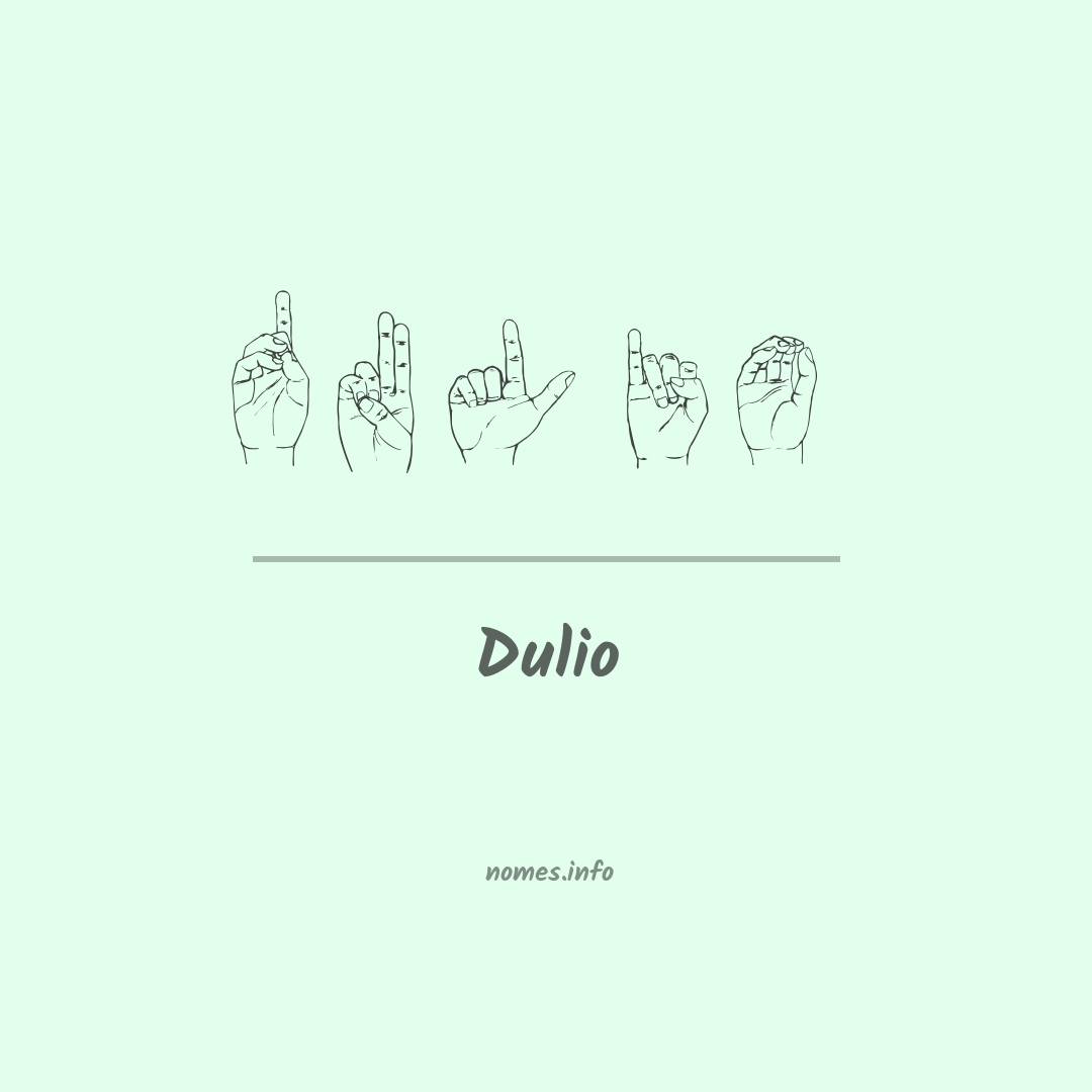 Dulio em Libras