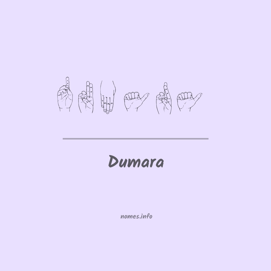 Dumara em Libras