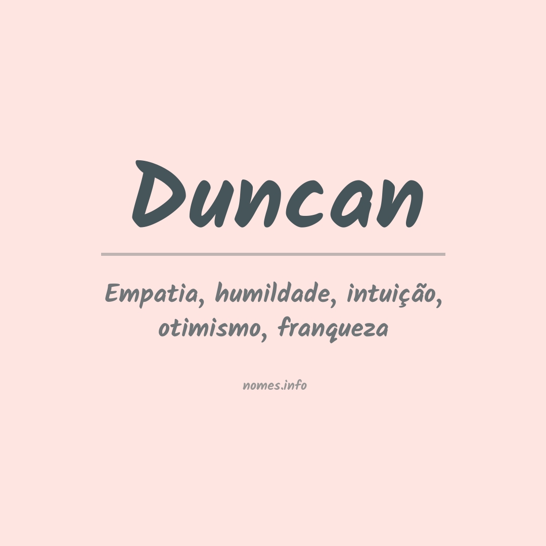 Significado do nome Duncan