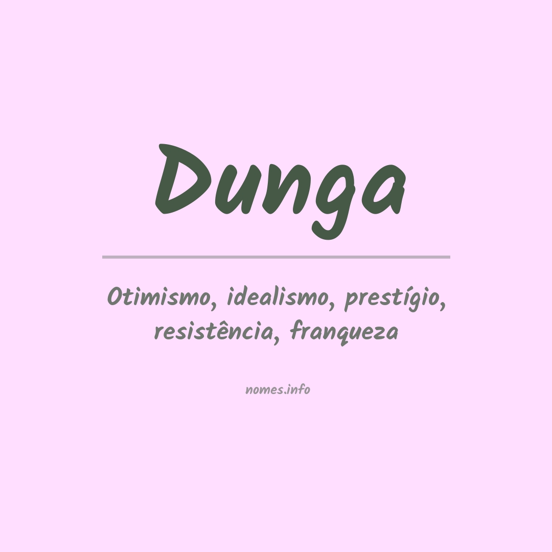 Significado do nome Dunga