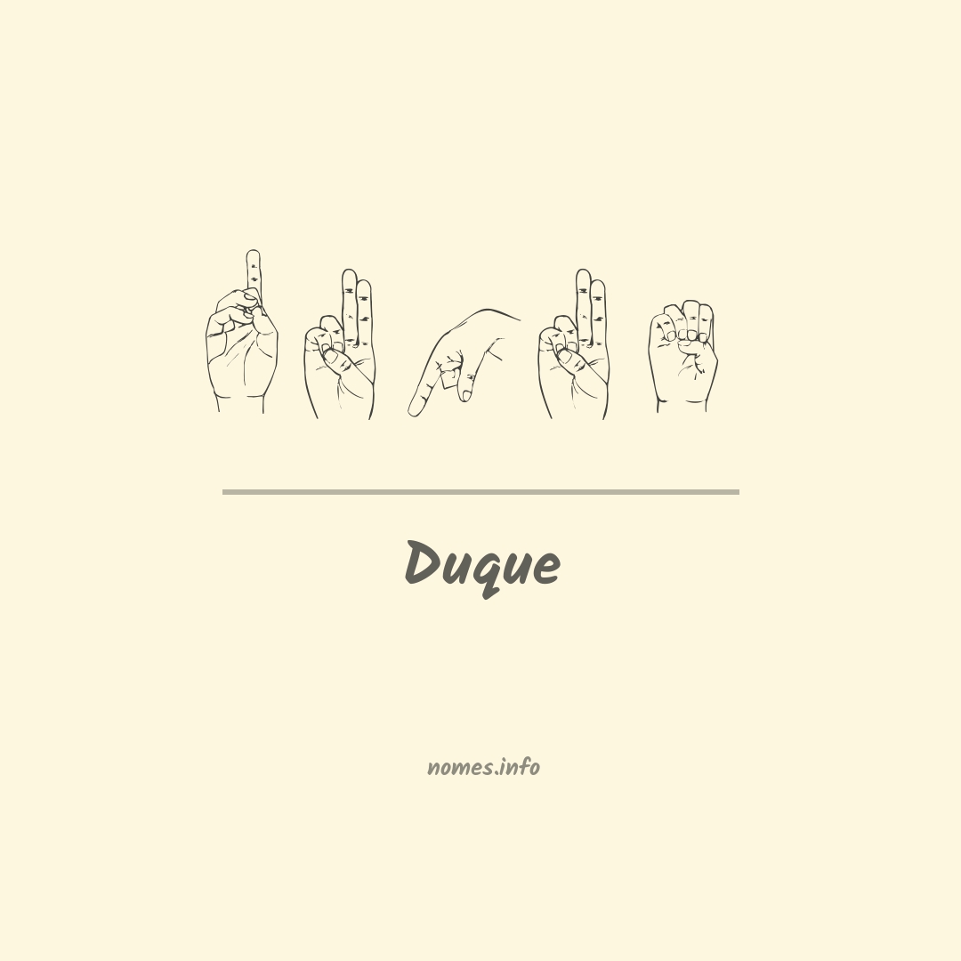 Duque em Libras Duque em Libras