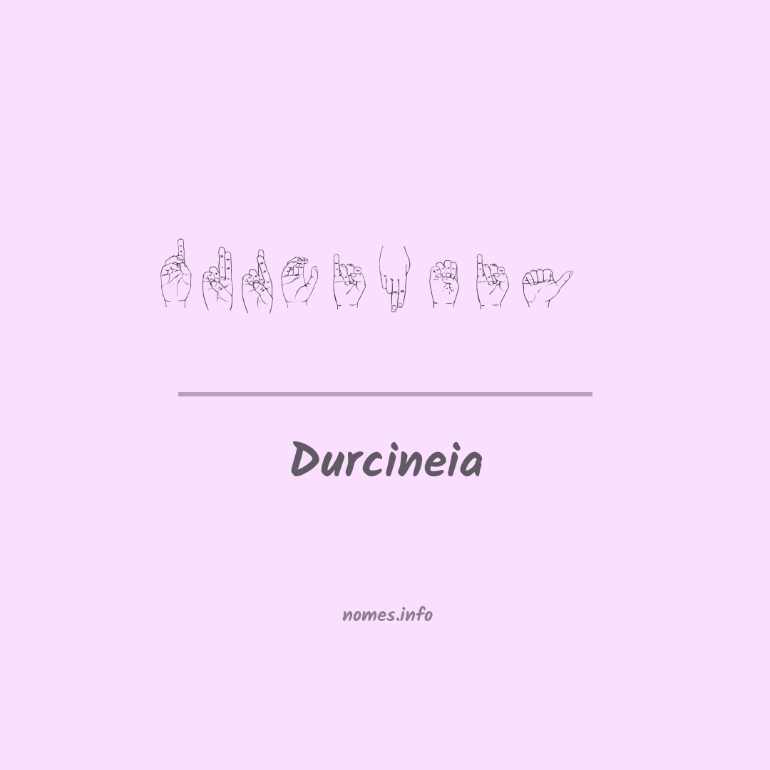 Durcineia em Libras