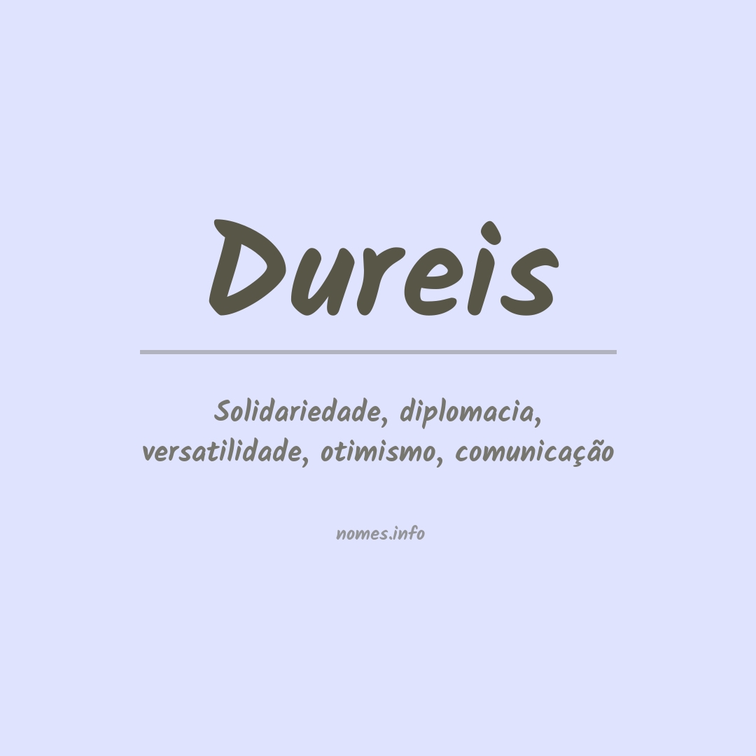 Significado do nome Dureis