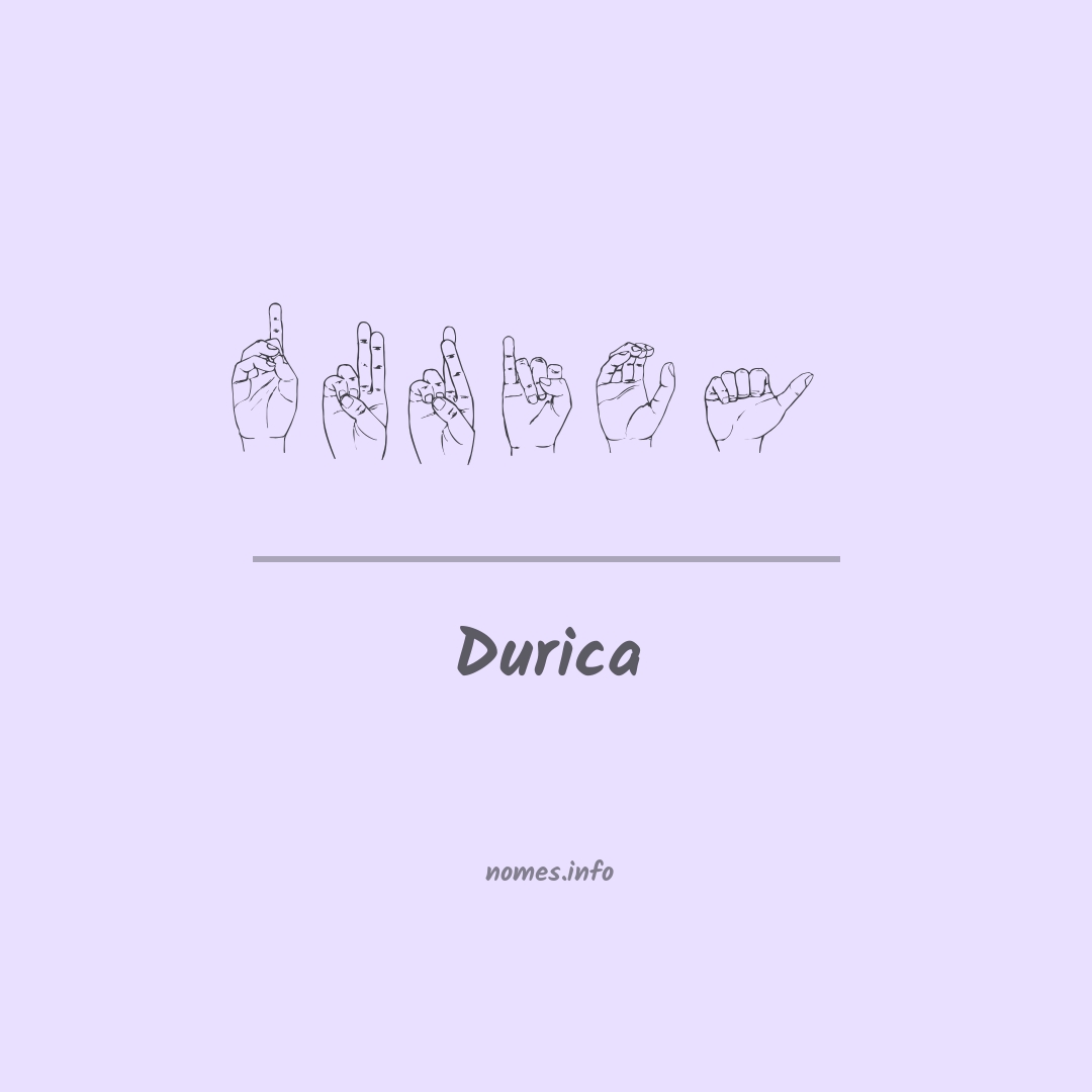 Durica em Libras