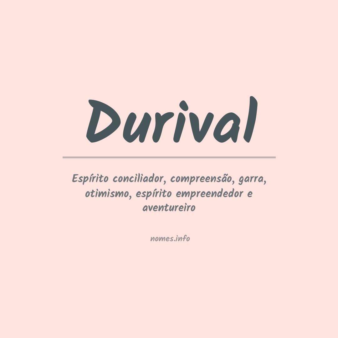 Significado do nome Durival