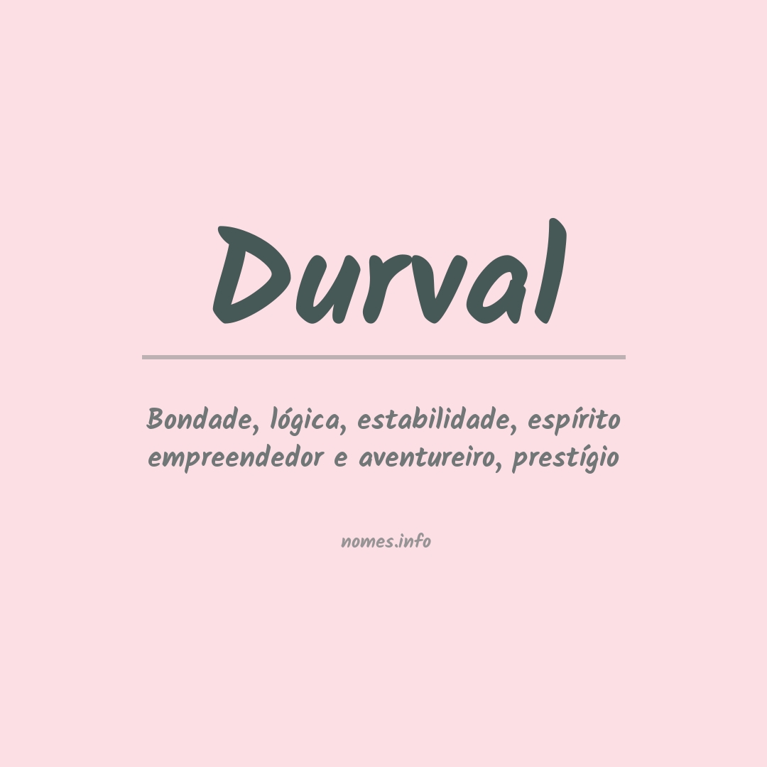 Significado do nome Durval