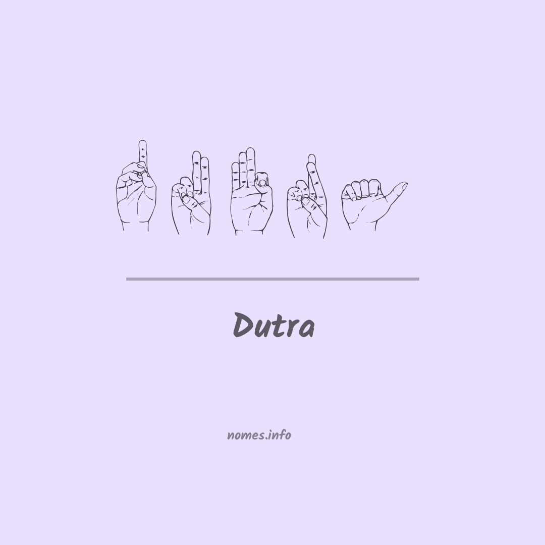Dutra em Libras