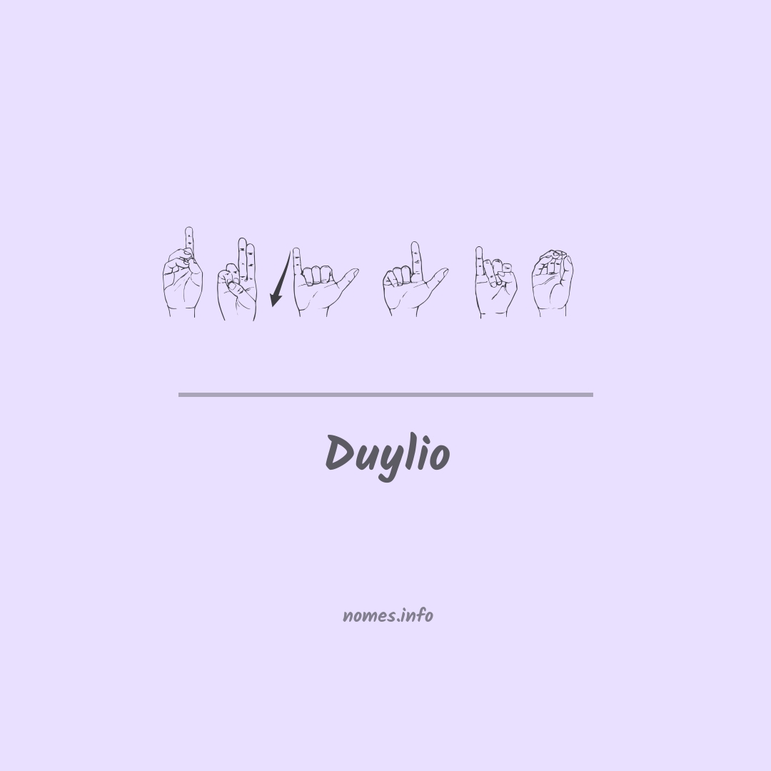 Duylio em Libras
