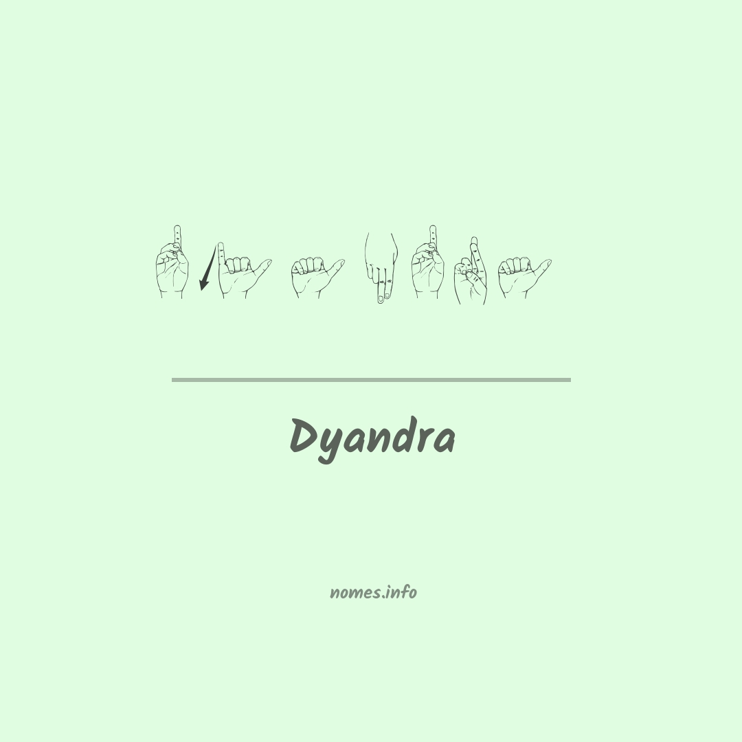 Dyandra em Libras