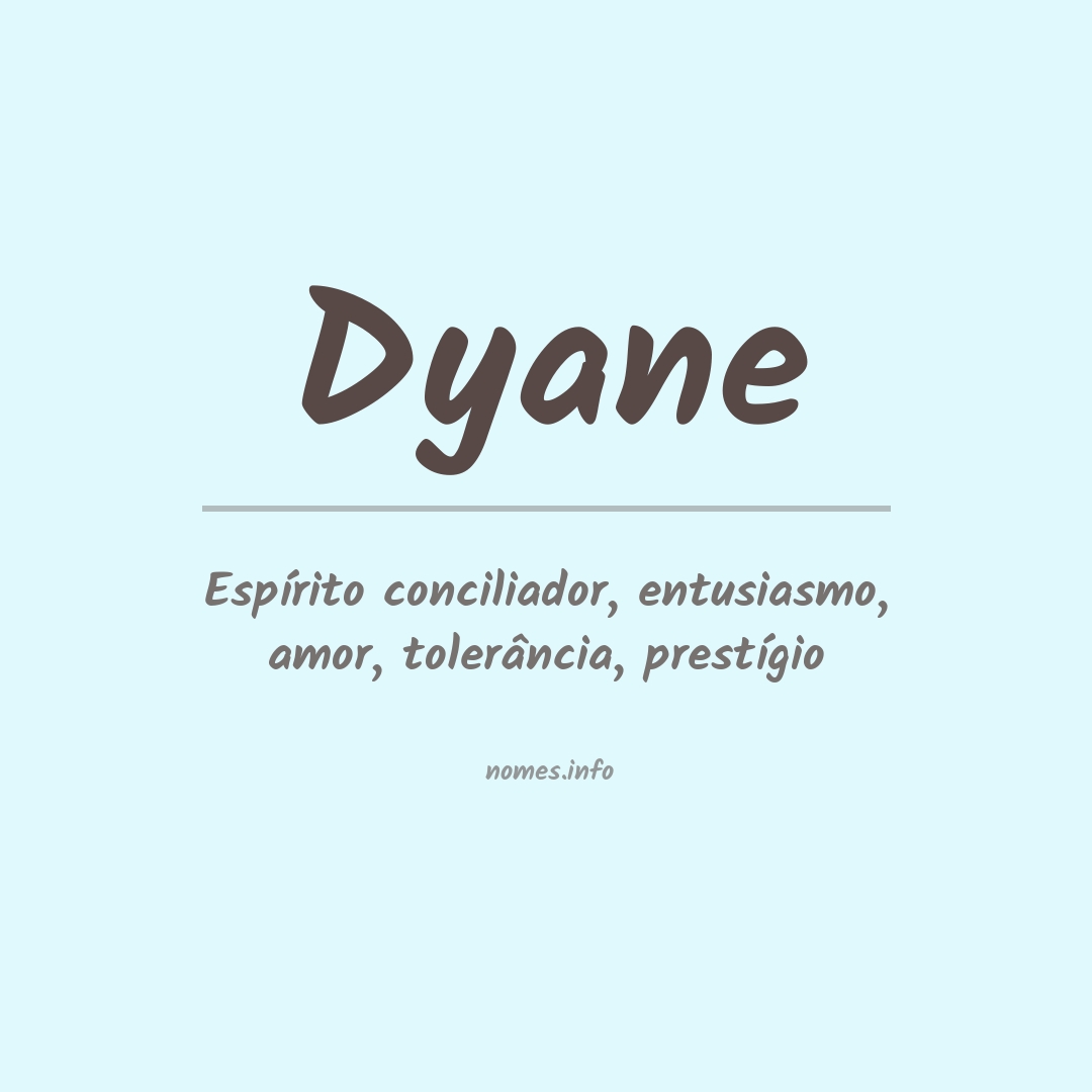 Significado do nome Dyane