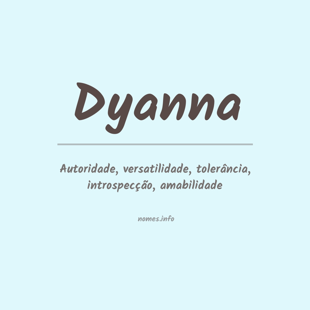 Significado do nome Dyanna
