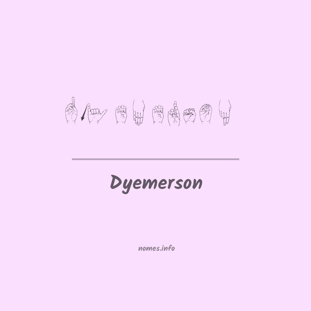 Dyemerson em Libras
