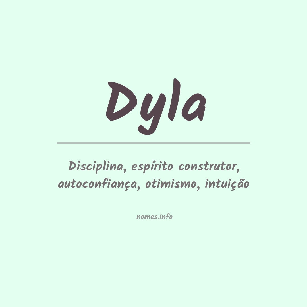 Significado do nome Dyla