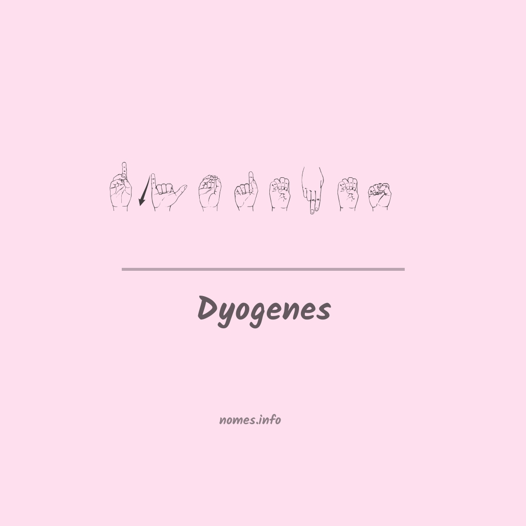 Dyogenes em Libras