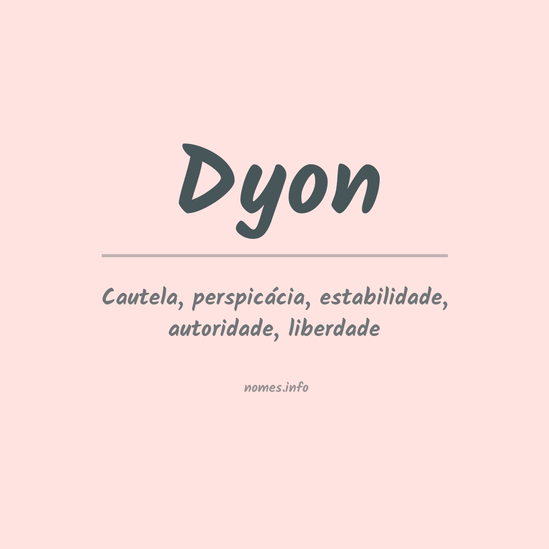 Significado do nome Dyon