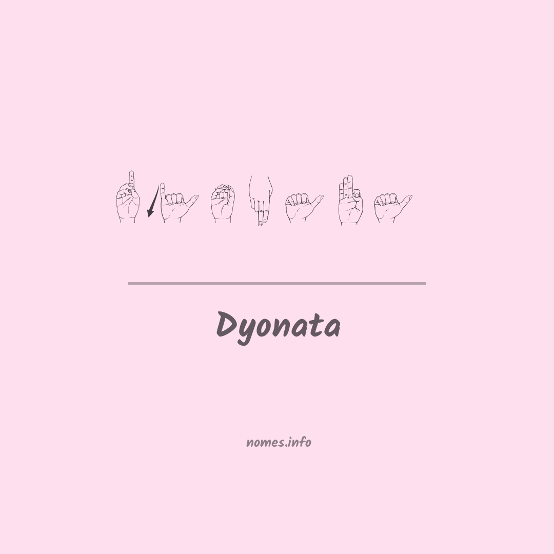 Dyonata em Libras