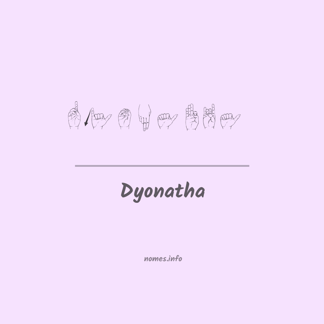 Dyonatha em Libras