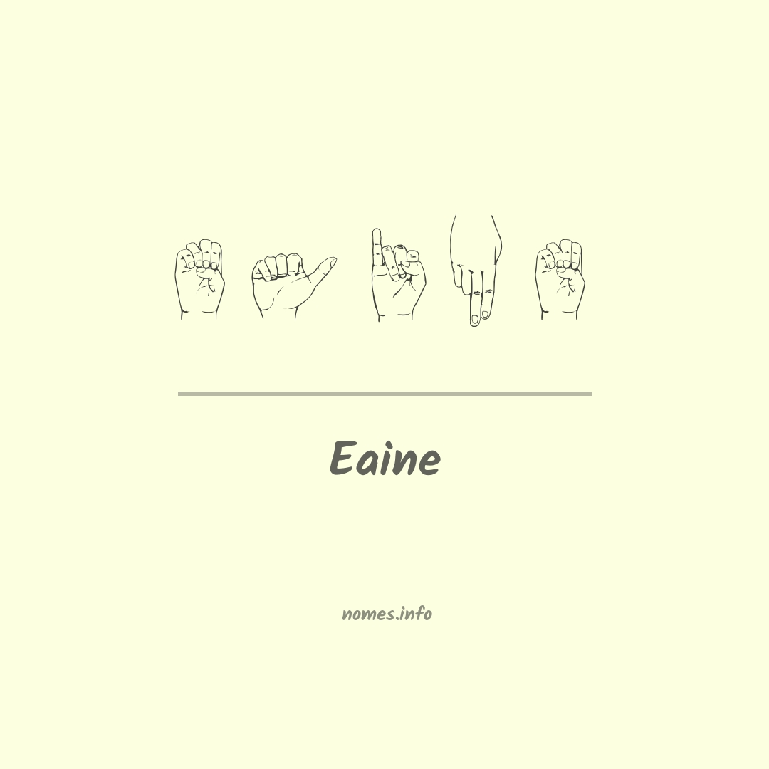 Eaine em Libras