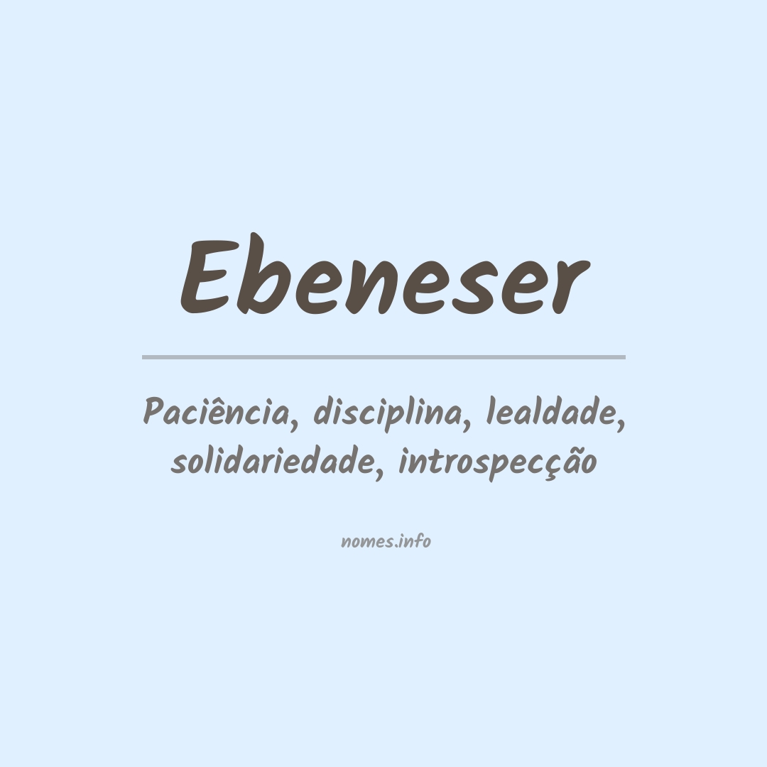 Significado do nome Ebeneser