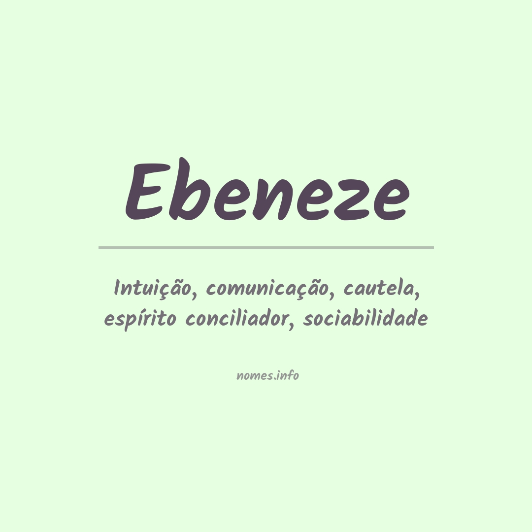 Significado do nome Ebeneze