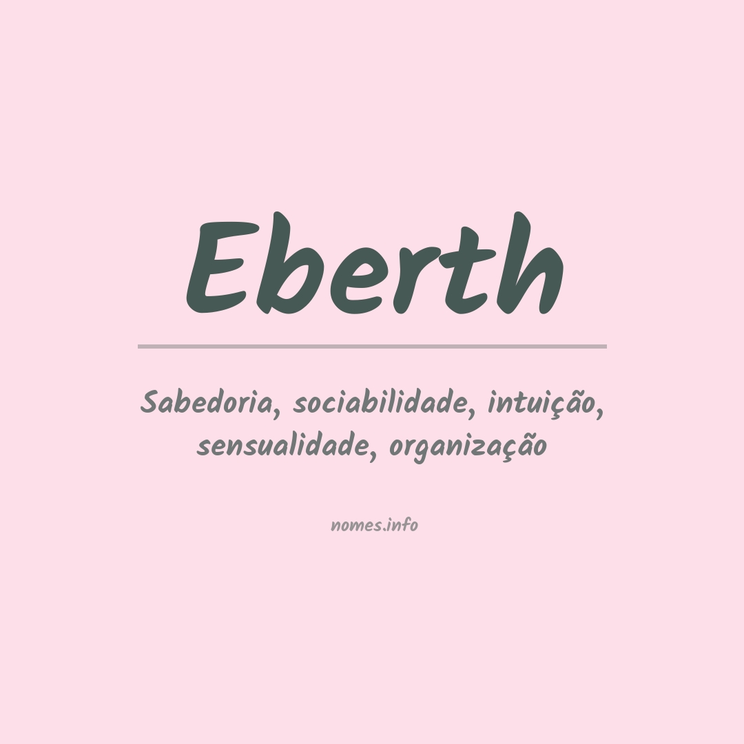 Significado do nome Eberth