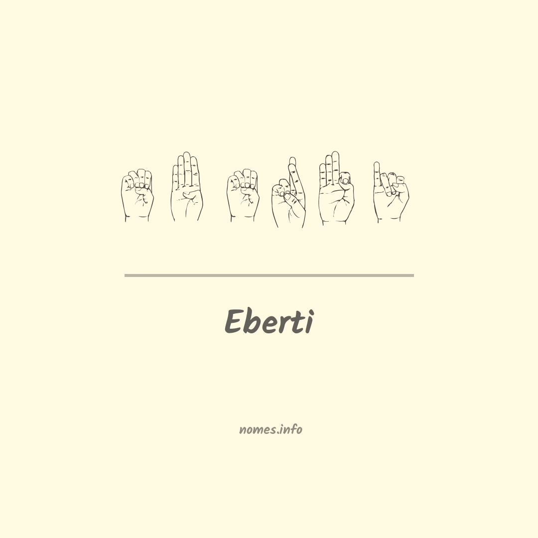 Eberti em Libras
