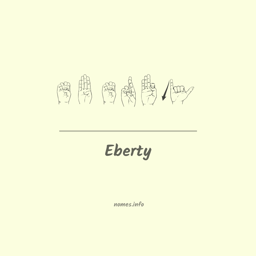 Eberty em Libras