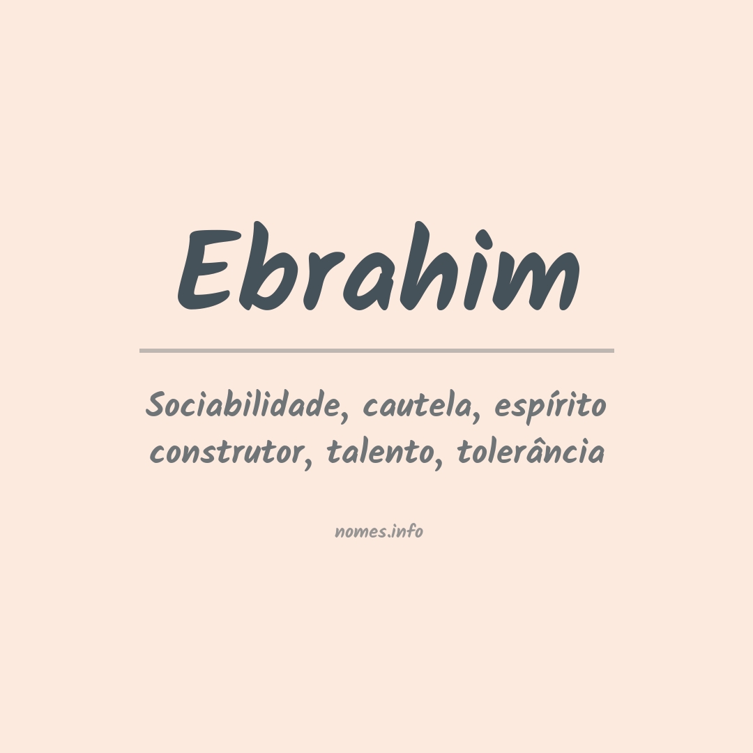 Significado do nome Ebrahim