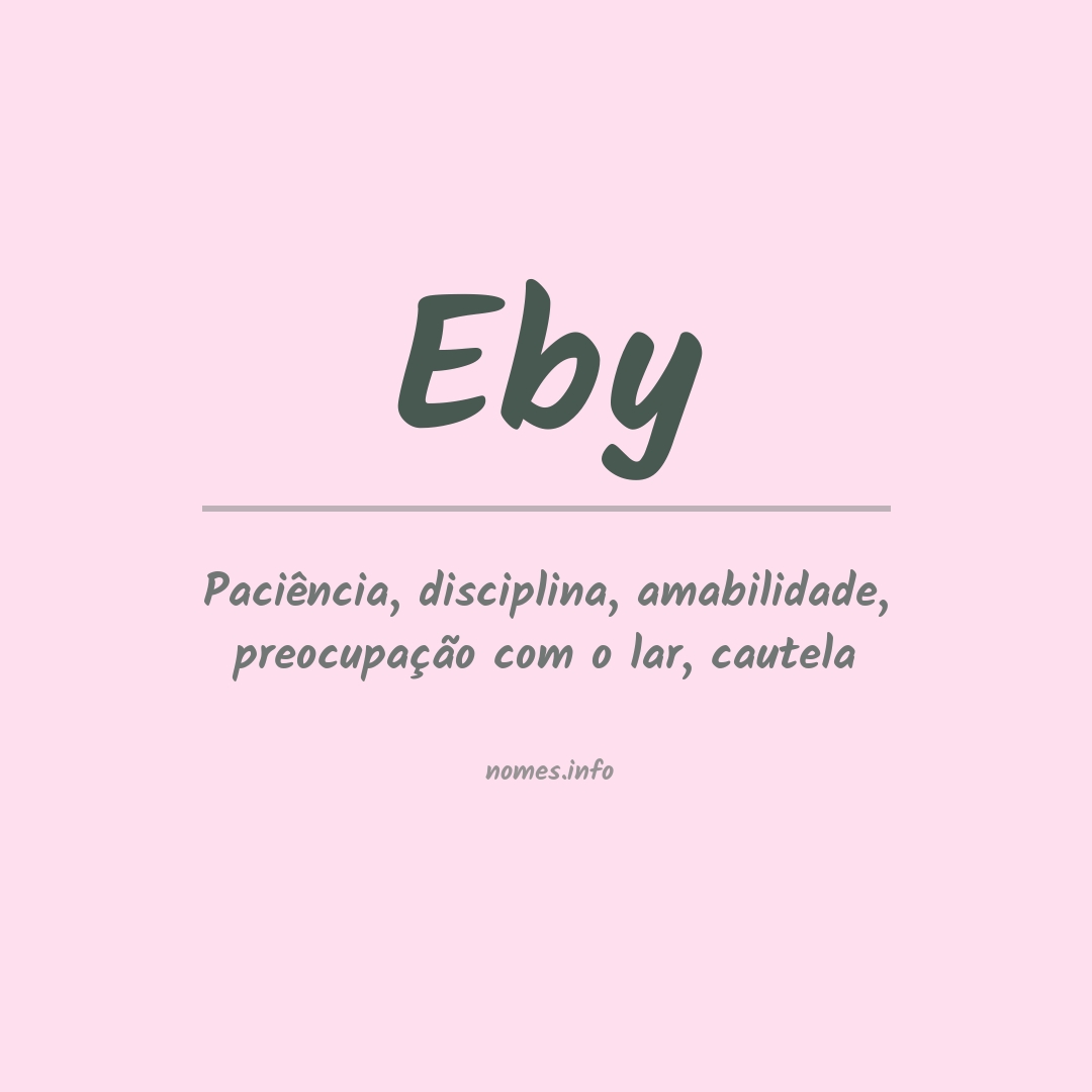 Significado do nome Eby