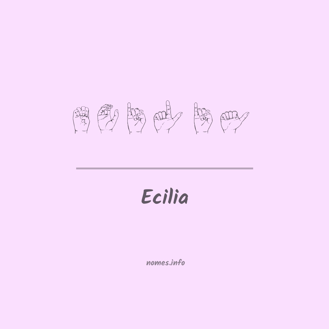 Ecilia em Libras