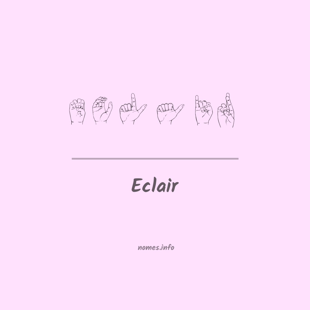 Eclair em Libras
