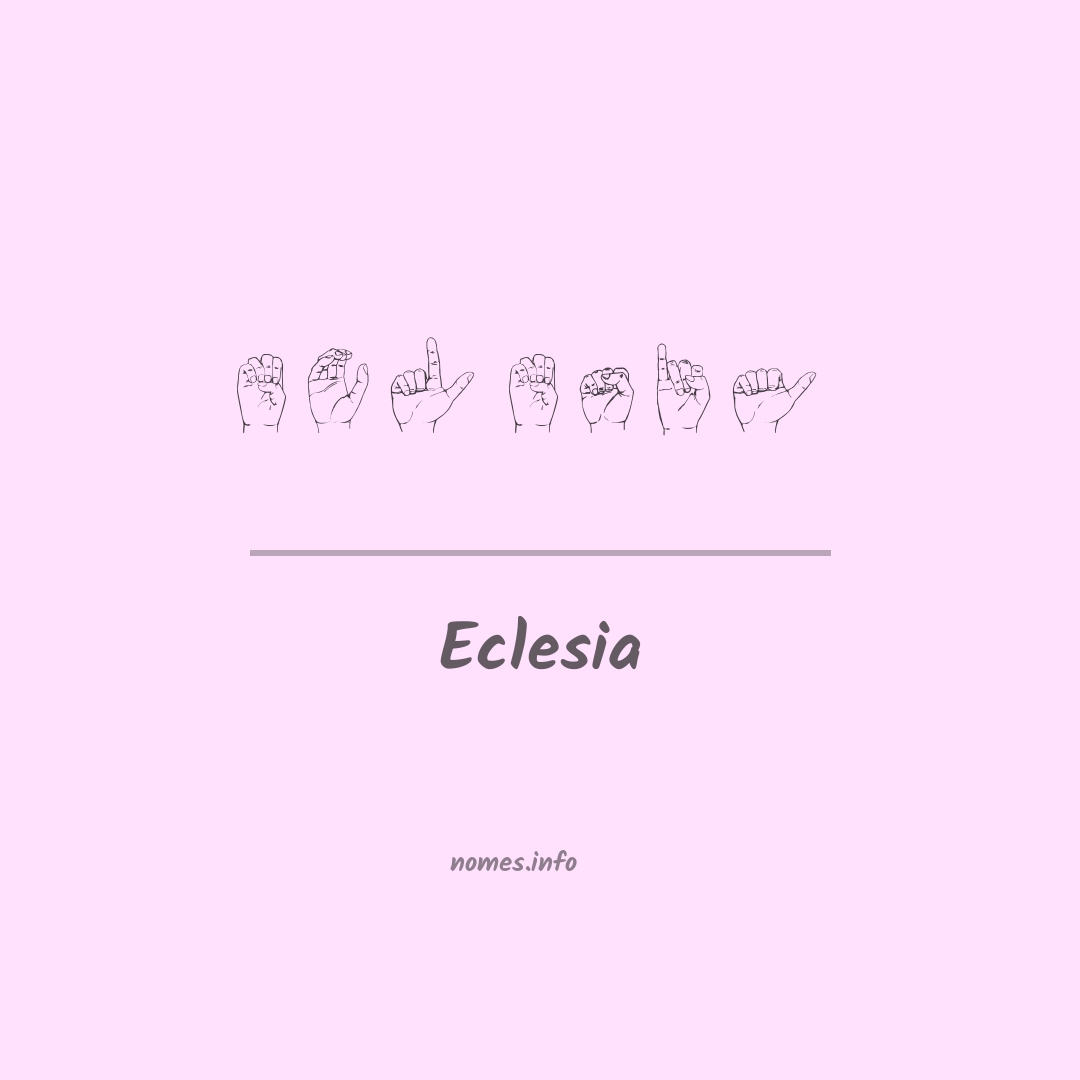 Eclesia em Libras