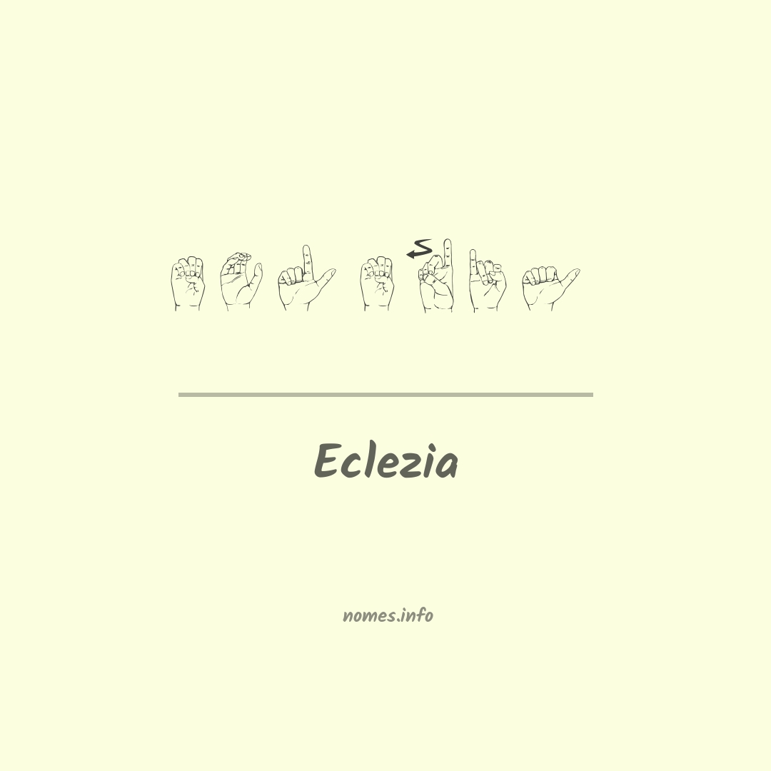 Eclezia em Libras