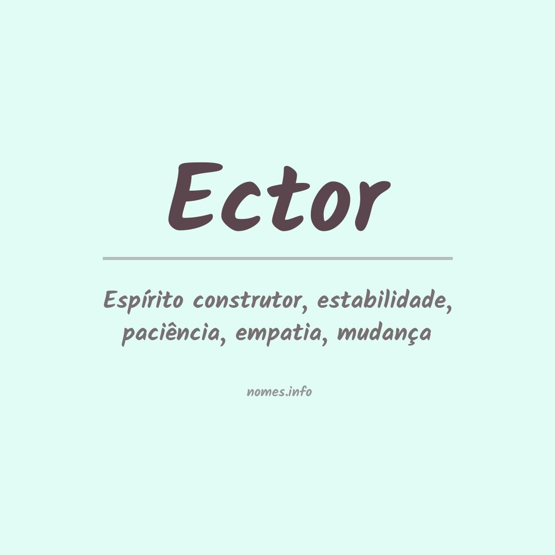 Significado do nome Ector