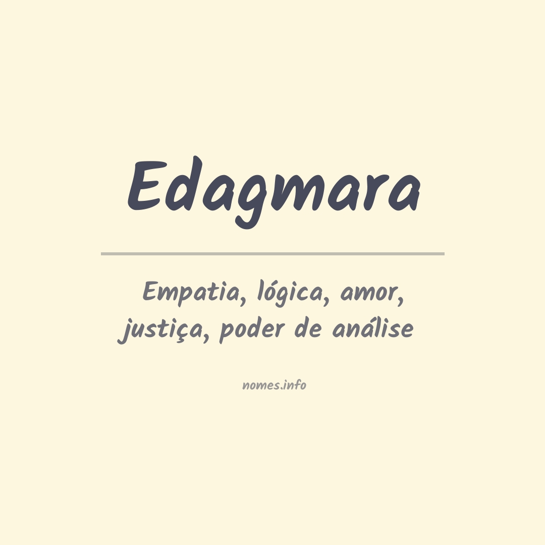 Significado do nome Edagmara