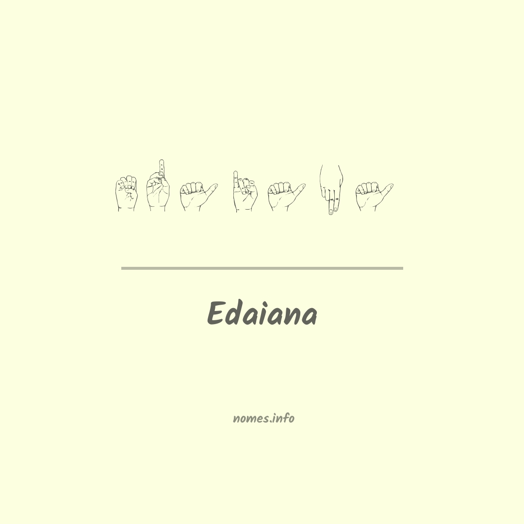 Edaiana em Libras