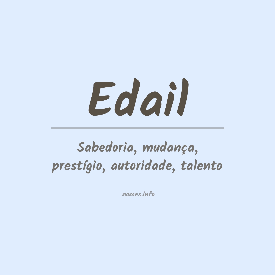 Significado do nome Edail