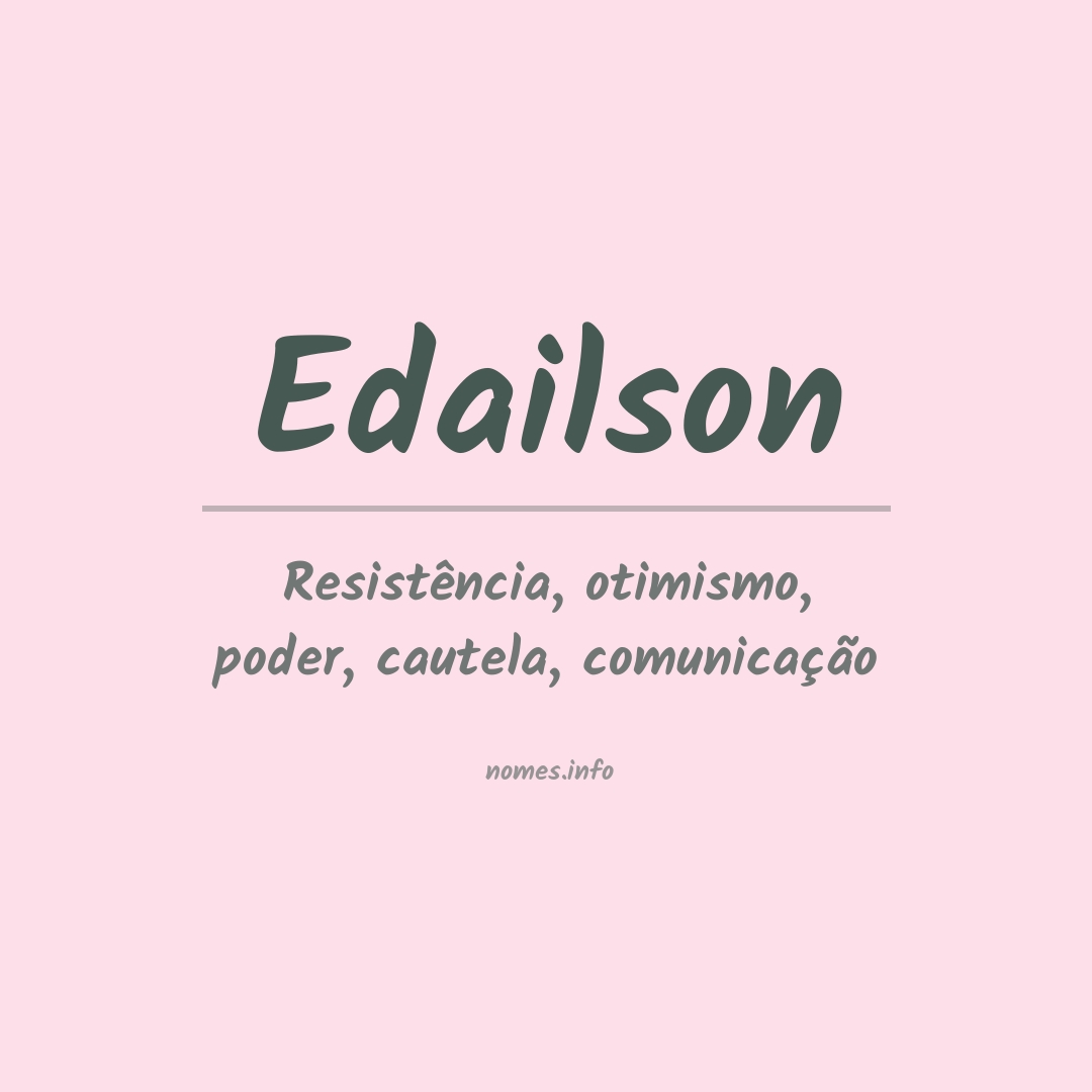 Significado do nome Edailson