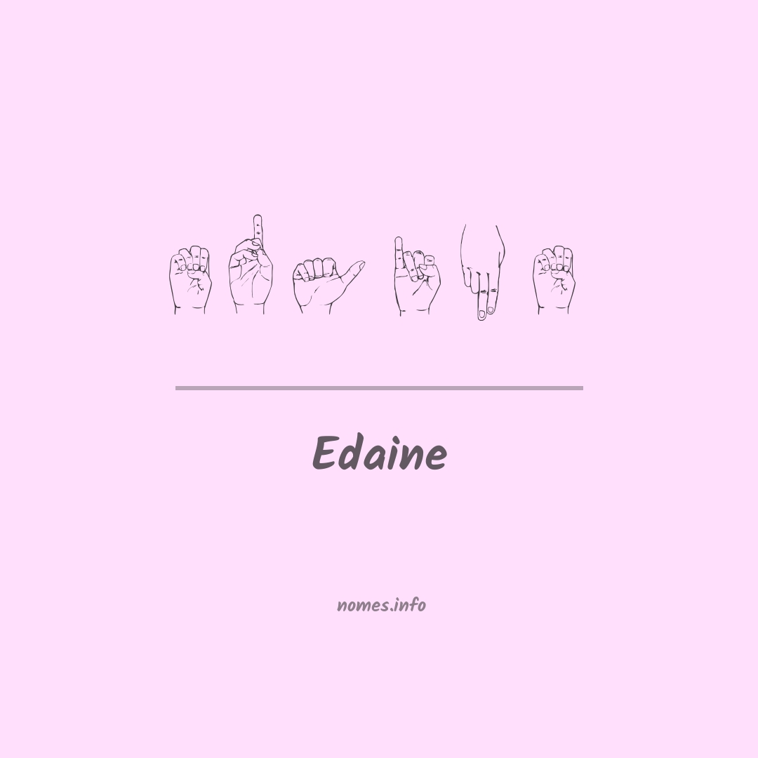 Edaine em Libras