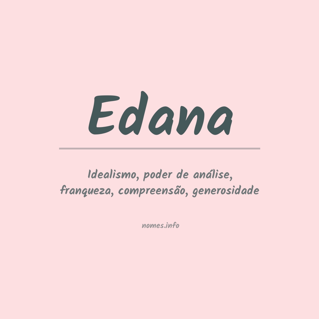 Significado do nome Edana