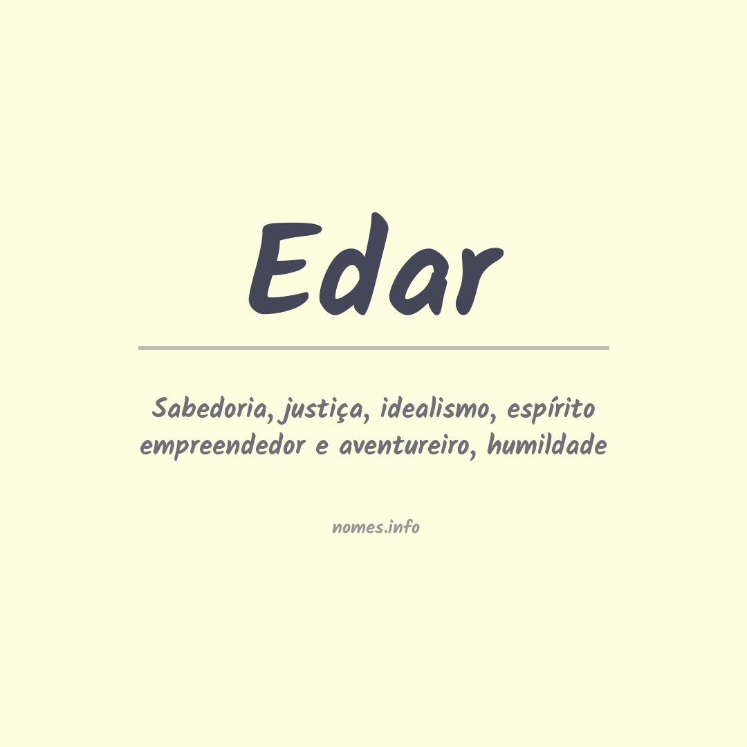 Significado do nome Edar