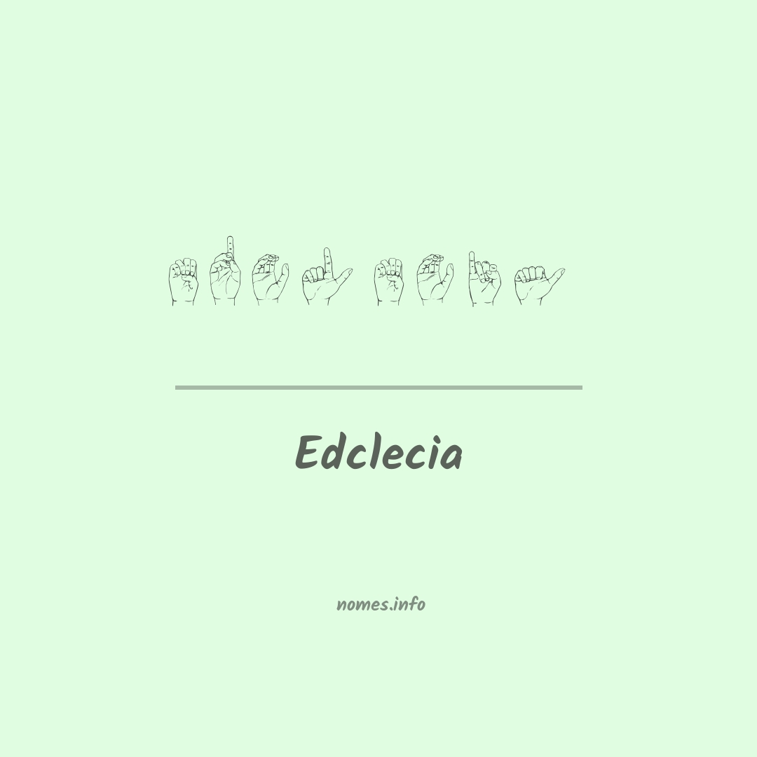 Edclecia em Libras